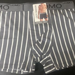 OOMO Boxershort XL Motiv/Farbe Gestreift-Grau