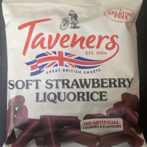 Taveners Soft Strawberry Liquorice 165g