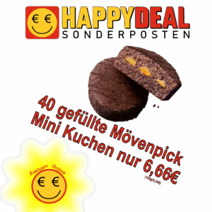 40x gefüllter Mövenpick Mini Kuchen