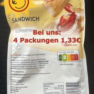 4 Packungen Sandwich