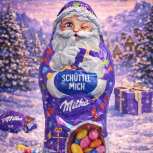 Milka Weihnachtsmann Schüttel mich