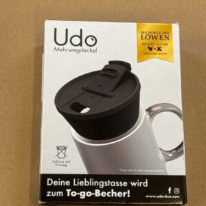 Udo Mehrwegdeckel Schwarz