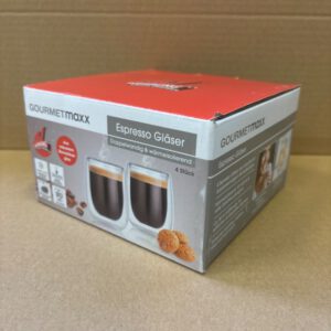 Gourmetmaxx Espresso Gläser 4er