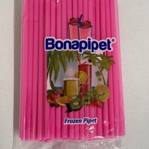 Plastik Strohhalm 100er 22cm Rosa