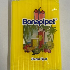 Plastik Strohhalm 100er 22cm Gelb