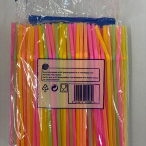 200er Mix Plastik Strohhälme