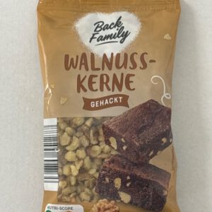 Back Family Walnuss Kerne Gehackt