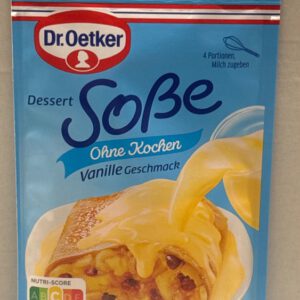 Dr. Oetker Dessert Soße ohne Kochen