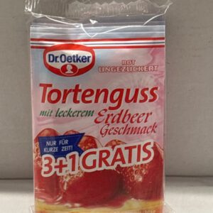 Dr. Oetker Tortenguss Rot Erdbeer 3 plus 1