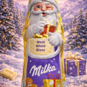 Milka Weihnachtsmann Weiß