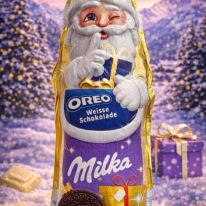 Milka Weihnachtsmann Oreo Weiße Schokolade
