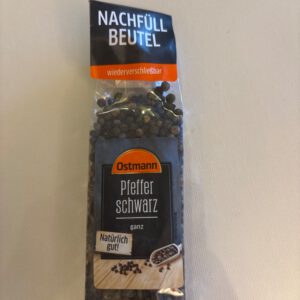 Ostmann Nachfüllbeutel Pfeffer schwarz ganz